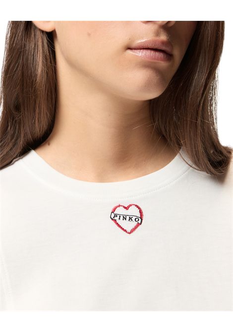 Heart embroidery T-shirt PINKO | sweaters | 105665 A2IBZ05